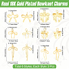 18Pcs 6 Styles Brass Pendants KK-BBC0022-50-2