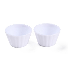Mini Plastic Simulated Egg Tart Cup DJEW-C005-02B