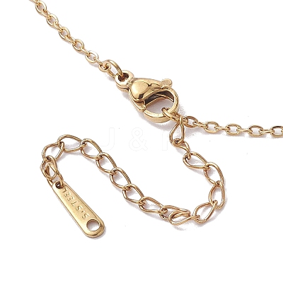Resin Leaf Pendant Necklaces NJEW-JN04914-1