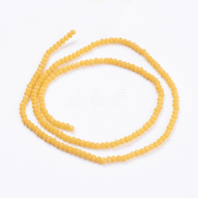 Opaque Solid Color Glass Bead Strands X-GLAA-F078-A05-1