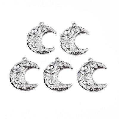 Non-Tarnish 201 Stainless Steel Pendant Cabochon Settings STAS-T063-192P-1