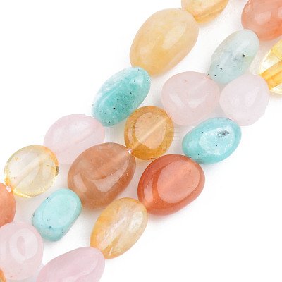 Natural Mixed Gemstone Beads Strands X-G-S359-153-1