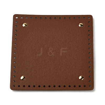 PU Leather Sqaque Long Bottom for Knitting Bag DIY-K079-02A-1