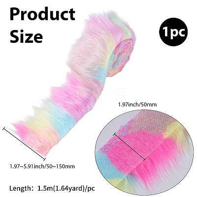 1Pc Artificial Wool Fabric for Christmas AJEW-GF0011-13C-1