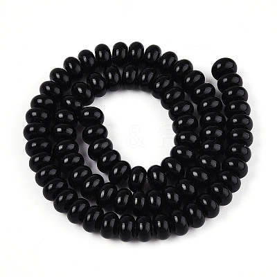 Opaque Spray Painted Glass Beads LS-GLAA-ZX008-8mm-18F-1