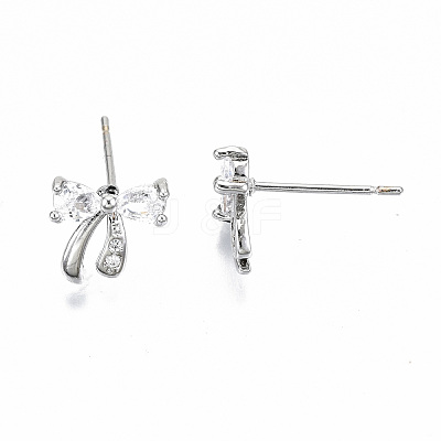 Brass Stud Earrings KK-T062-43P-NF-1