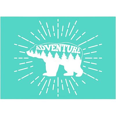 Self-Adhesive Silk Screen Printing Stencil DIY-WH0173-007-1