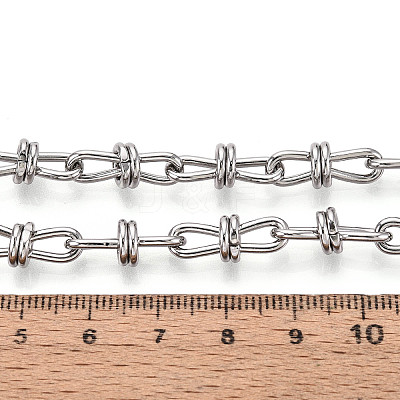 Brass knot Link Chains CHC-T018-22P-1