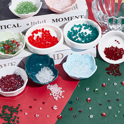 Transparent Glass Beads Sets EGLA-HY0001-20-1