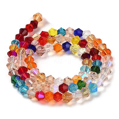 Transparent Electroplate Glass Beads Strands EGLA-A039-T3mm-L29-1
