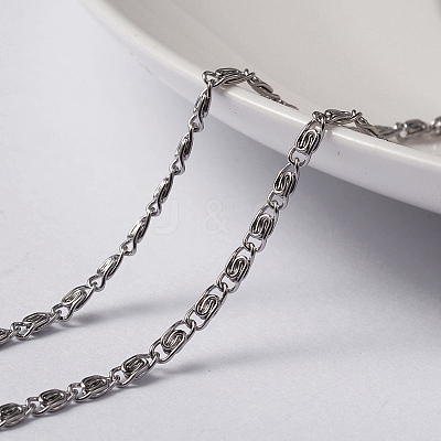 Tarnish Resistant 304 Stainless Steel Lumachina Chains CHS-H007-28P-1