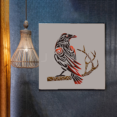 1 Pc PET Hollow Out Drawing Painting Stencils DIY-MA0002-21D-1
