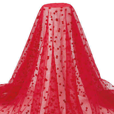 Nylon Lace Fabric DIY-CY0002-90B-1