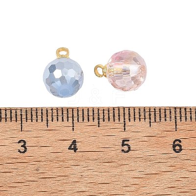 Electroplate Glass Pendants PALLOY-JF05532-02-1