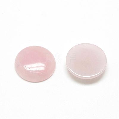 Natural Rose Quartz Cabochons G-R416-20mm-48-1