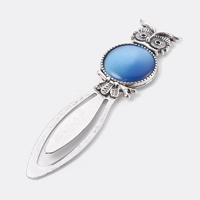 Tibetan Style Alloy Bookmarks AJEW-JK00145-M-1