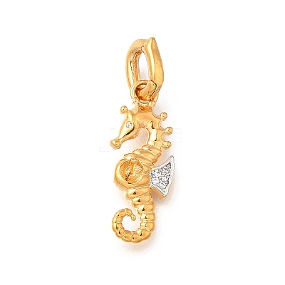 Brass Micro Pave Cubic Zirconia Pendants LS-KK-S517-01B-G-1