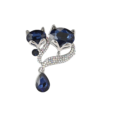 Alloy Rhinestone Brooch for Backpack Clothes PW-WG27DE2-01-1