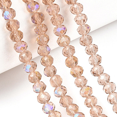 Electroplate Glass Beads Strands EGLA-A034-T4mm-L22-1
