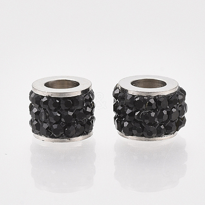 201 Stainless Steel Beads STAS-T050-007-1