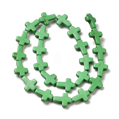 Synthetic Turquoise Dyed Beads Strands G-P507-06F-1
