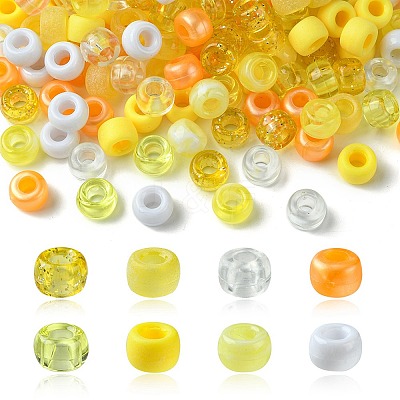 8 Styles Plastic Pearlized Beads KY-FS0001-21B-1