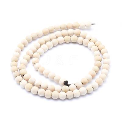 Natural Wood  Beads Strands X-WOOD-P011-07-6mm-1