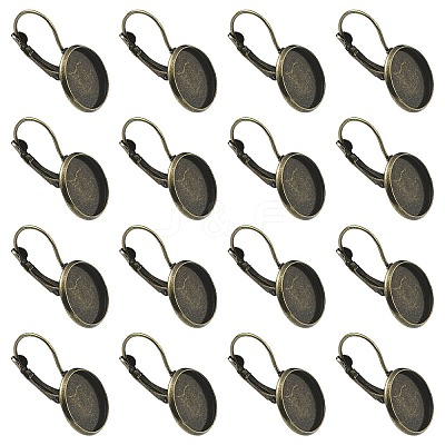 10Pcs Brass Leverback Earring Findings KK-YW0002-21AB-1