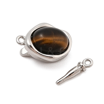 Brass Box Clasps KK-C075-13P-01-1