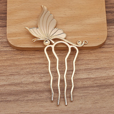 Alloy Hair Comb Findings PW-WG64051-03-1