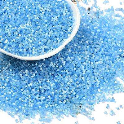 Imitation Cat Eyes Glass Seed Beads SEED-H003-03W-1