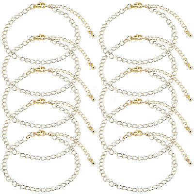 Brass Cable Chain Bracelets for Women BJEW-BM00008-1