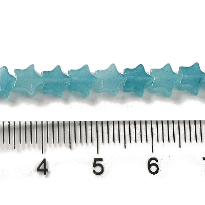 Dyed Natural Amazonite Beads Strands G-G085-B30-02-1