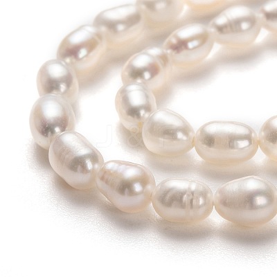 Natural Cultured Freshwater Pearl Beads Strands PEAR-L033-58-01-1