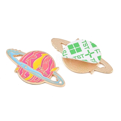 Space Planet Alloy Enamel Cabochons AL-CBA1A6F-07KCG-C-1