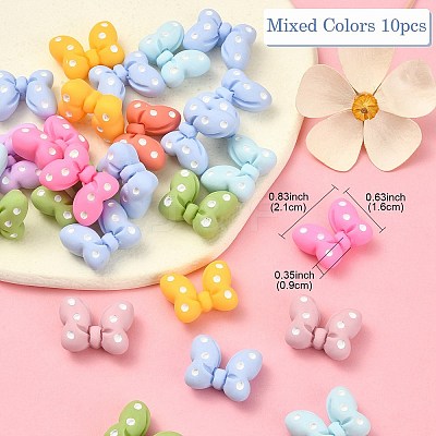 Opaque Resin Cabochons KK-YW0001-09-1