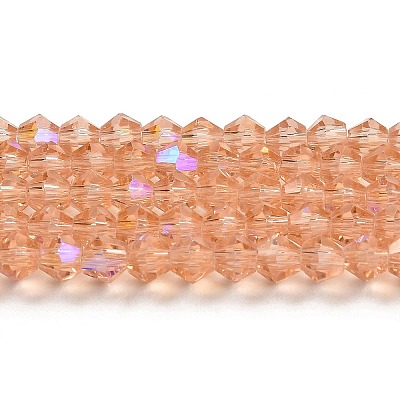 Transparent Electroplate Glass Beads Strands LS-EGLA-A039-T4mm-L15-1