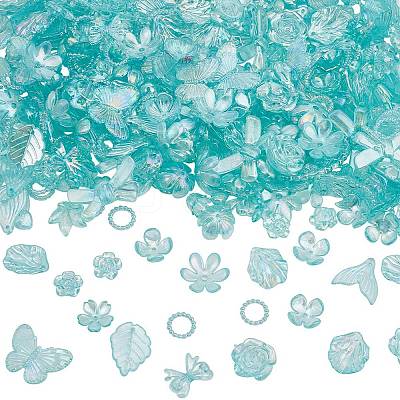200g Transparent Acrylic Beads OACR-SP0001-86E-1