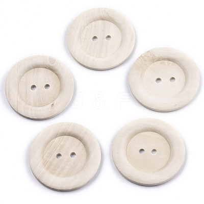 Large Natural Wood Buttons WOOD-N006-86C-01-1