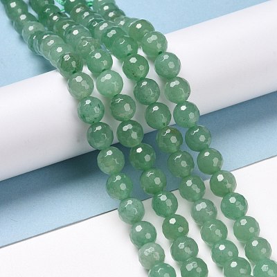 Natural Green Aventurine Beads Strands G-E571-08A-1