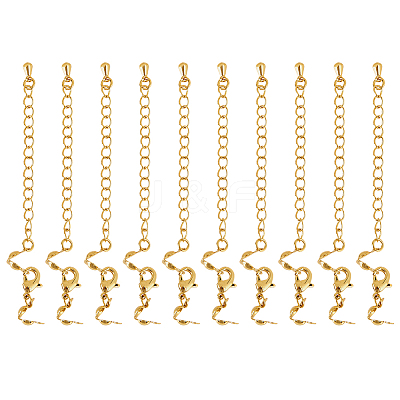 14Pcs Brass Chain Extender KK-BBC0019-13-1