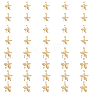 40Pcs 2 Style Brass Pendants KK-HY0003-38-1