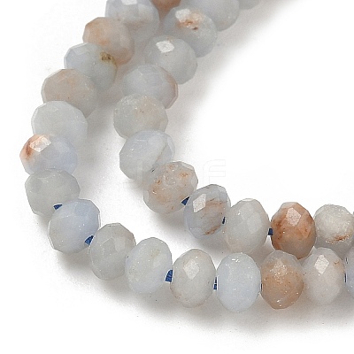 Natural Angelite Beads Strands G-RM241221-N1-1