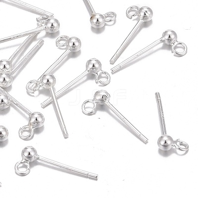 925 Sterling Silver Ear Stud Findings STER-K167-042A-S-1