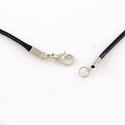 Waxed Cotton Cord Necklace Making X-MAK-S032-1.5mm-A101-1