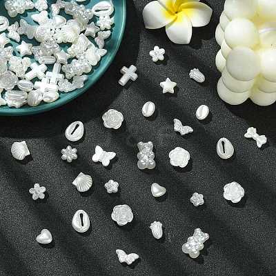 300Pcs 15 Styles ABS Imitation Pearl Beads FIND-CJ0011-14-1