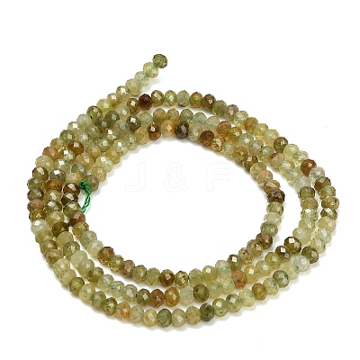 Natural Green Garnet Beads Strands GG-CBA77FB-C01-01-1