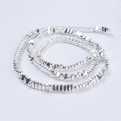 Electroplate Non-magnetic Synthetic Hematite Beads Strands G-J382-2x4x2mm-B04-1