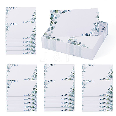 80Pcs Rectangle Paper Table Place Cards AJEW-TA0003-62A-1