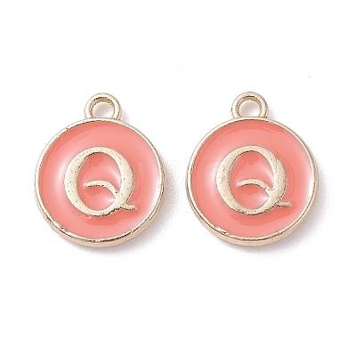 (Defective Closeout Sale Border damaged) Golden Plated Alloy Enamel Charms ENAM-XCP0001-20Q-1